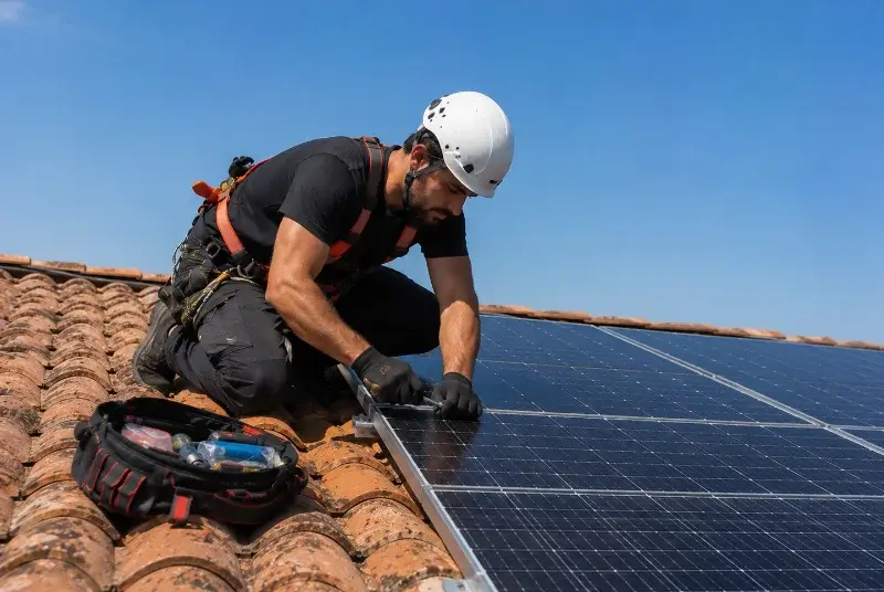 Maintenance et monitoring de panneaux solaires à Saint-Cybranet