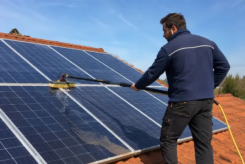 Nettoyage et entretien de panneaux solaires à Saint-Cybranet